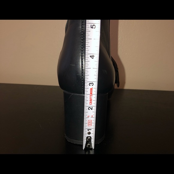 Frances Valentine “Cassie”Black Leather Heeled Ankle Boot,Size-9 - Picture 9 of 16